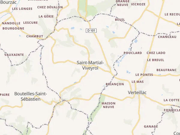 Plan de Saint-Martial-Viveyrol