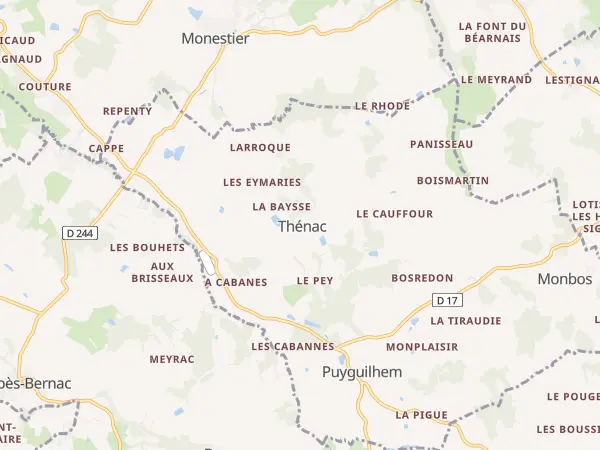Plan de Thénac