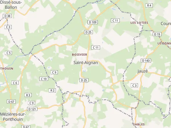 Plan de Saint-Aignan