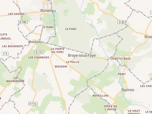 Plan de Braye-sous-Faye