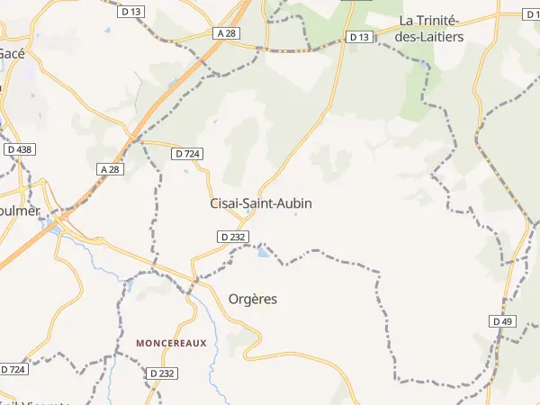Plan de Cisai-Saint-Aubin