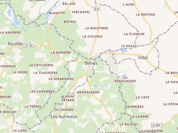 Plan de Blèves