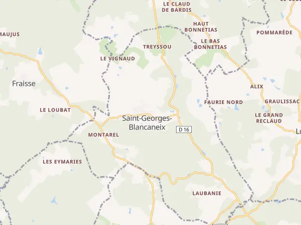 Plan de Saint-Georges-Blancaneix
