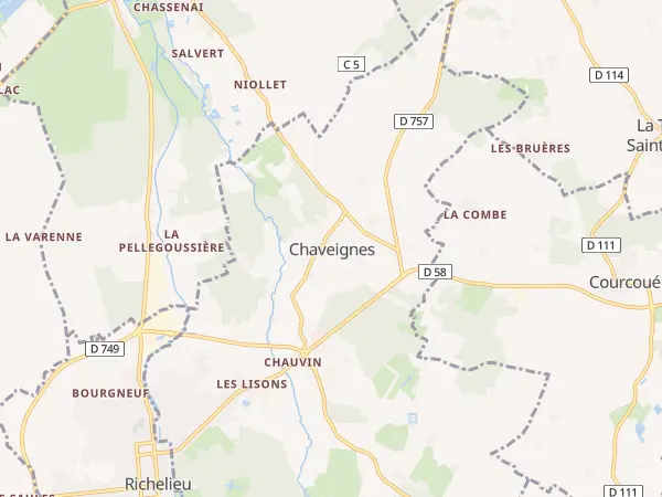 Plan de Chaveignes