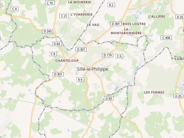 Plan de Sillé-le-Philippe