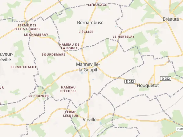 Plan de Manneville-la-Goupil