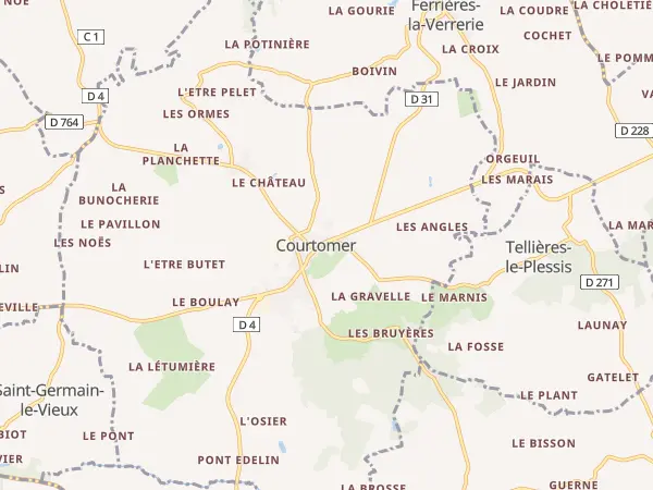 Plan de Courtomer