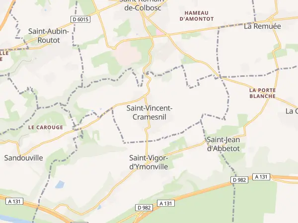 Plan de Saint-Vincent-Cramesnil