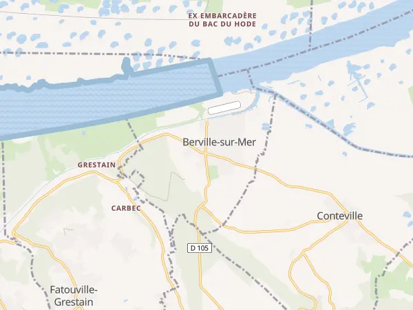Plan de Berville-sur-Mer
