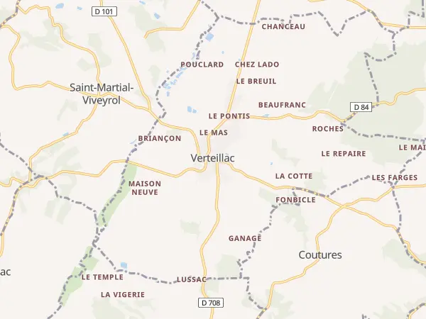 Plan de Verteillac