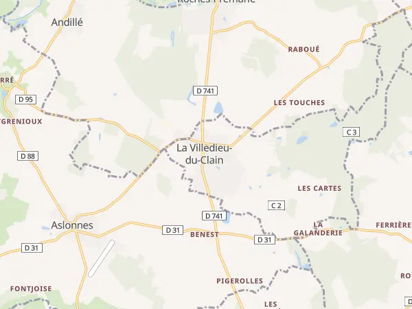 Plan de La Villedieu-du-Clain