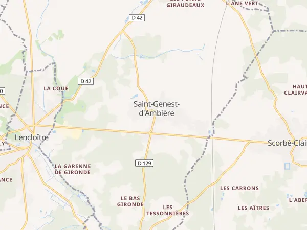 Plan de Saint-Genest-d’Ambière