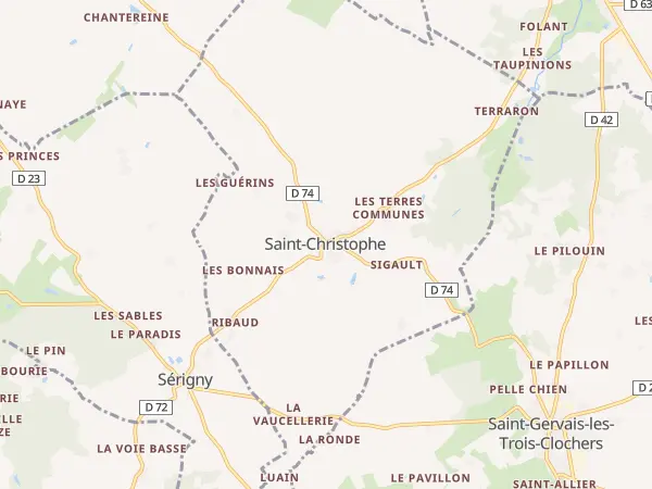 Plan de Saint-Christophe