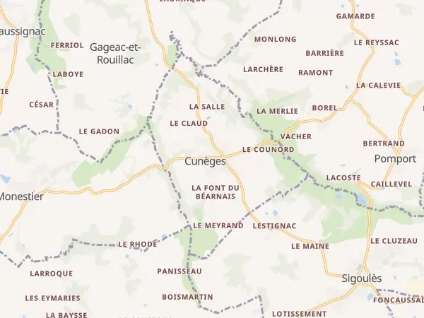 Plan de Cunèges