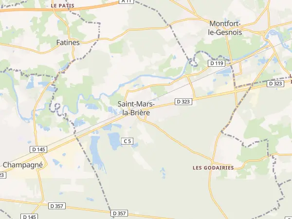 Plan de Saint-Mars-la-Brière