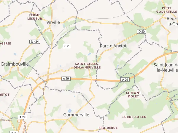 Plan de Saint-Gilles-de-la-Neuville
