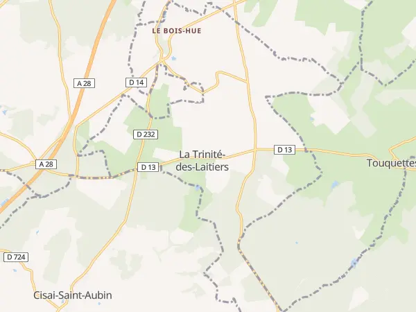 Plan de La Trinité-des-Laitiers