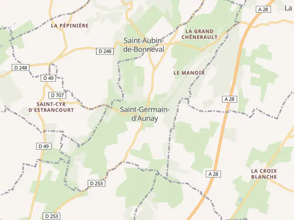 Plan de Saint-Germain-d’Aunay