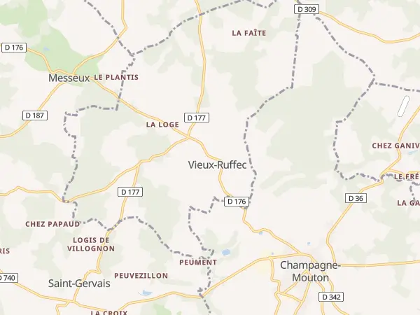 Plan de Vieux-Ruffec
