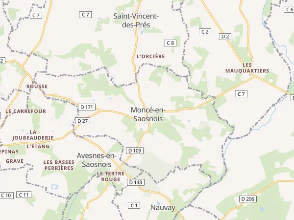 Plan de Moncé-en-Saosnois