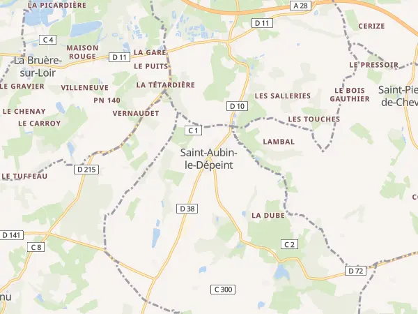 Plan de Saint-Aubin-le-Dépeint