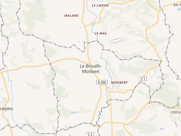 Plan du Brouilh-Monbert