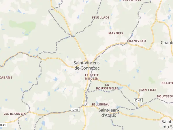 Plan de Saint-Vincent-de-Connezac