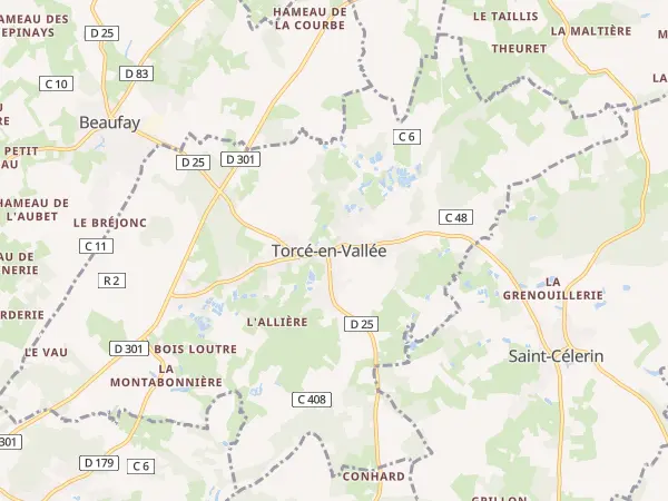 Plan de Torcé-en-Vallée