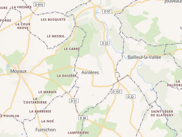 Plan de Asnières