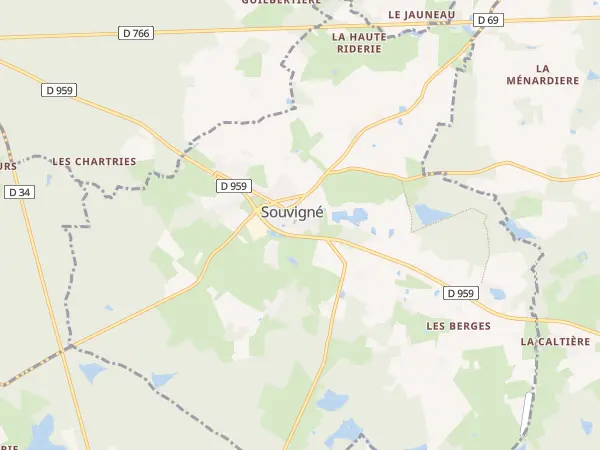 Plan de Souvigné
