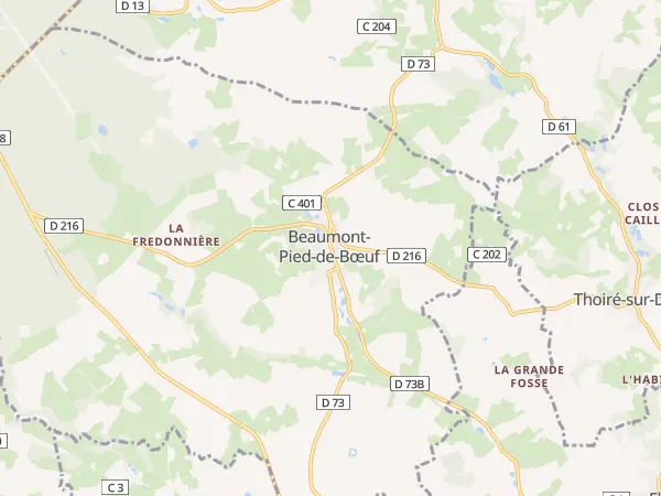 Plan de Beaumont-Pied-de-Bœuf