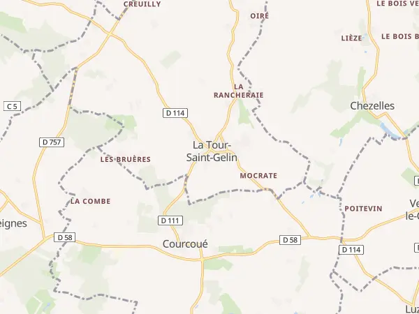 Plan de La Tour-Saint-Gelin