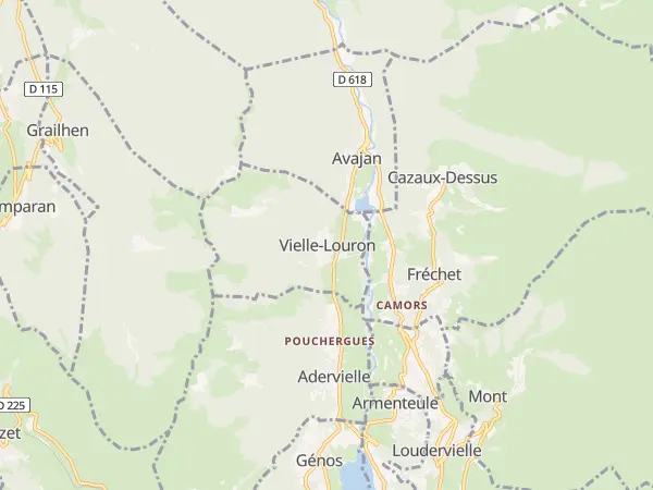 Plan de Vielle-Louron