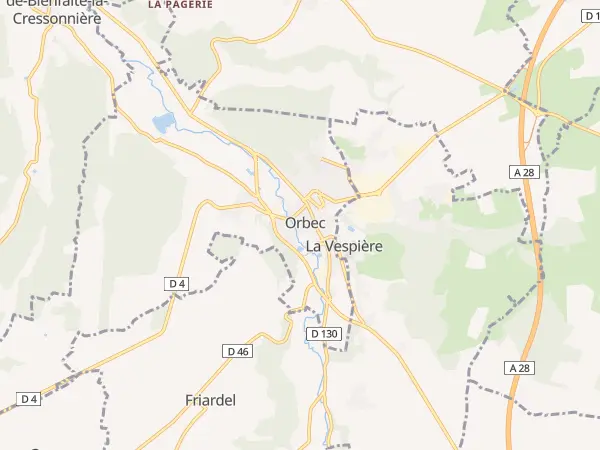 Plan de Orbec