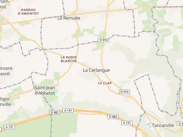 Plan de La Cerlangue