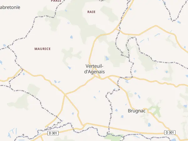 Plan de Verteuil-d’Agenais