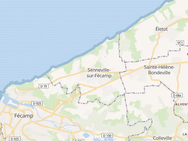 Plan de Senneville-sur-Fécamp