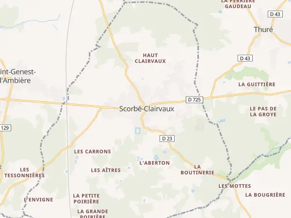 Plan de Scorbé-Clairvaux
