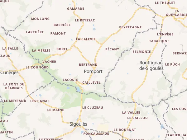 Plan de Pomport