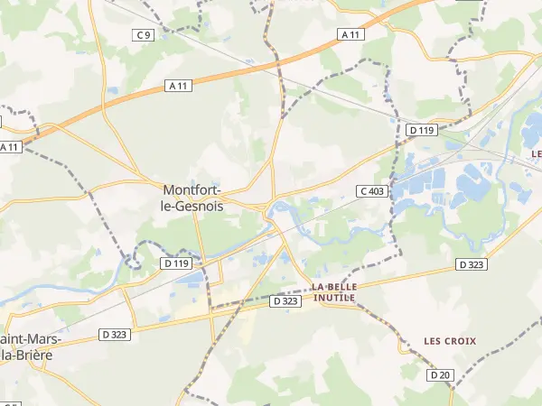 Plan de Montfort-le-Gesnois