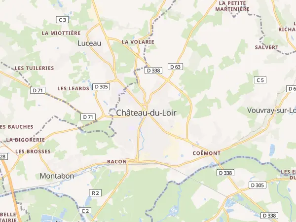 Plan de Montval-sur-Loir