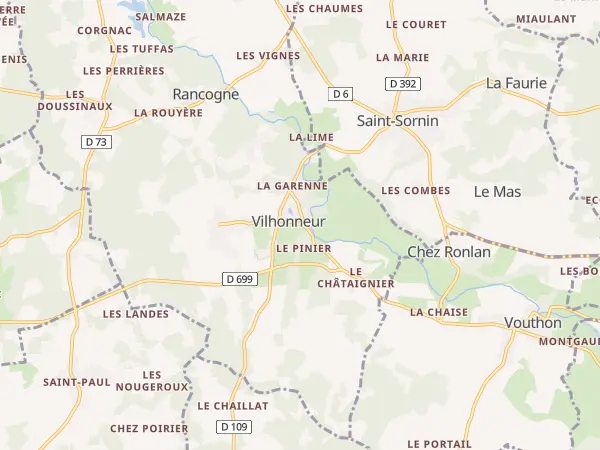 Plan de Moulins-sur-Tardoire