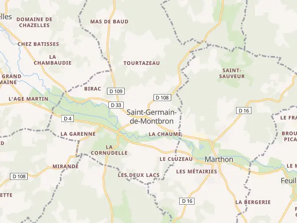 Plan de Saint-Germain-de-Montbron