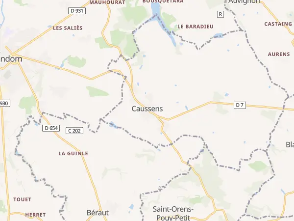 Plan de Caussens