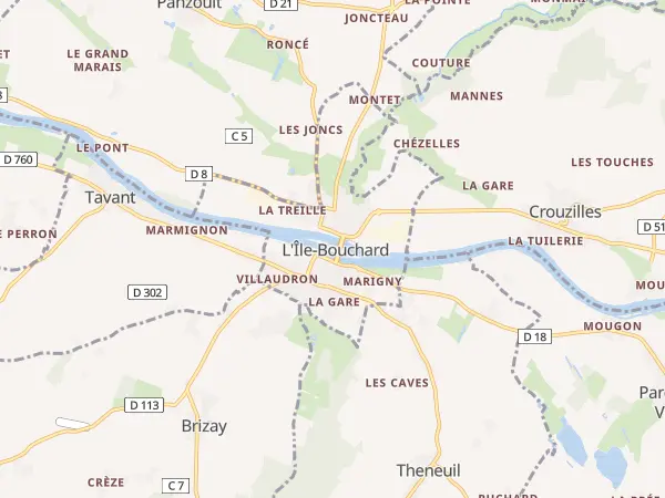 Plan de L’Île-Bouchard