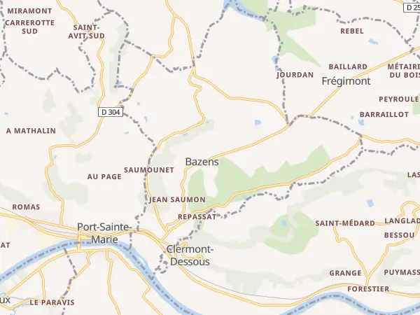 Plan de Bazens