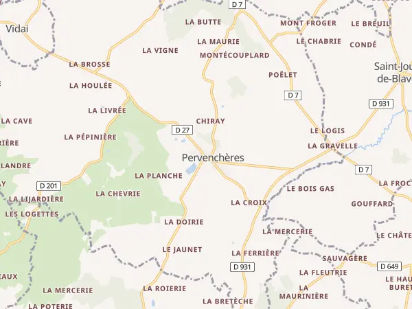 Plan de Pervenchères
