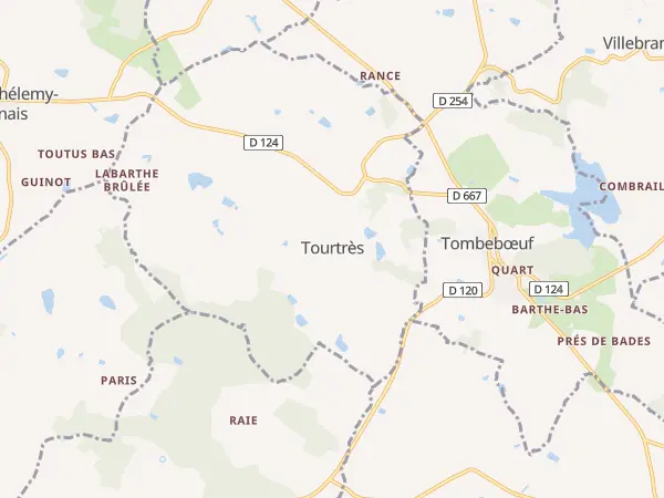 Plan de Tourtrès