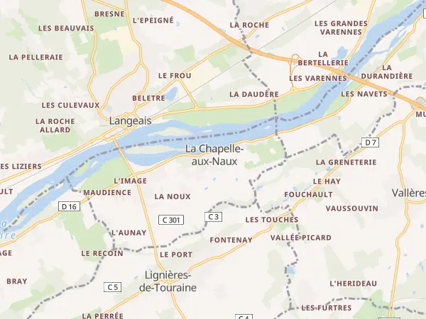 Plan de La Chapelle-aux-Naux