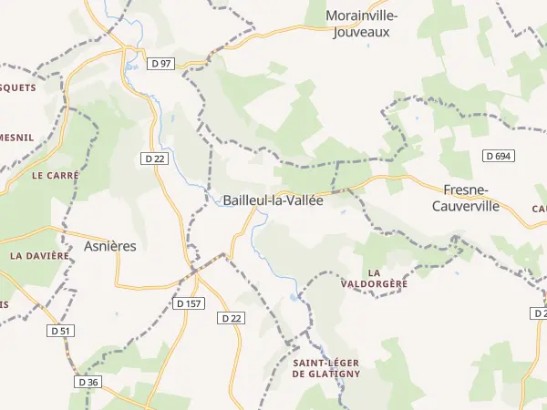 Plan de Bailleul-la-Vallée